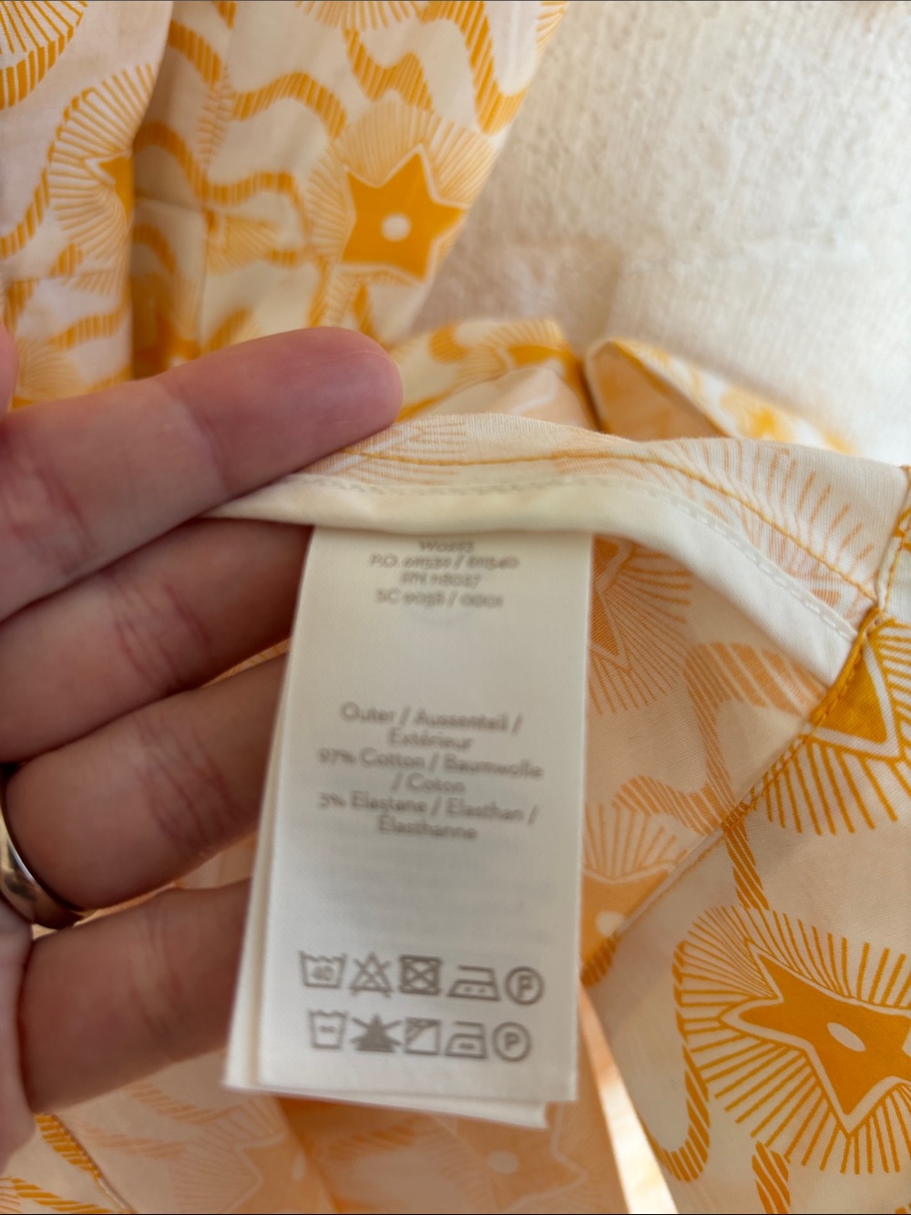 Boden Anastasia Button Down Yellow Floral Midi Shirt Dress sz 8 R - Picture 9 of 10